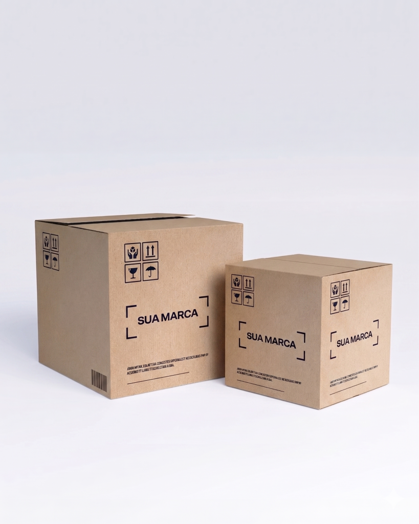 Caixas de papelão e insumos de embalagem